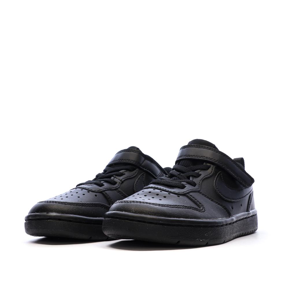 Baskets Noir Garçon Nike Court Borough Low Recraf vue 6
