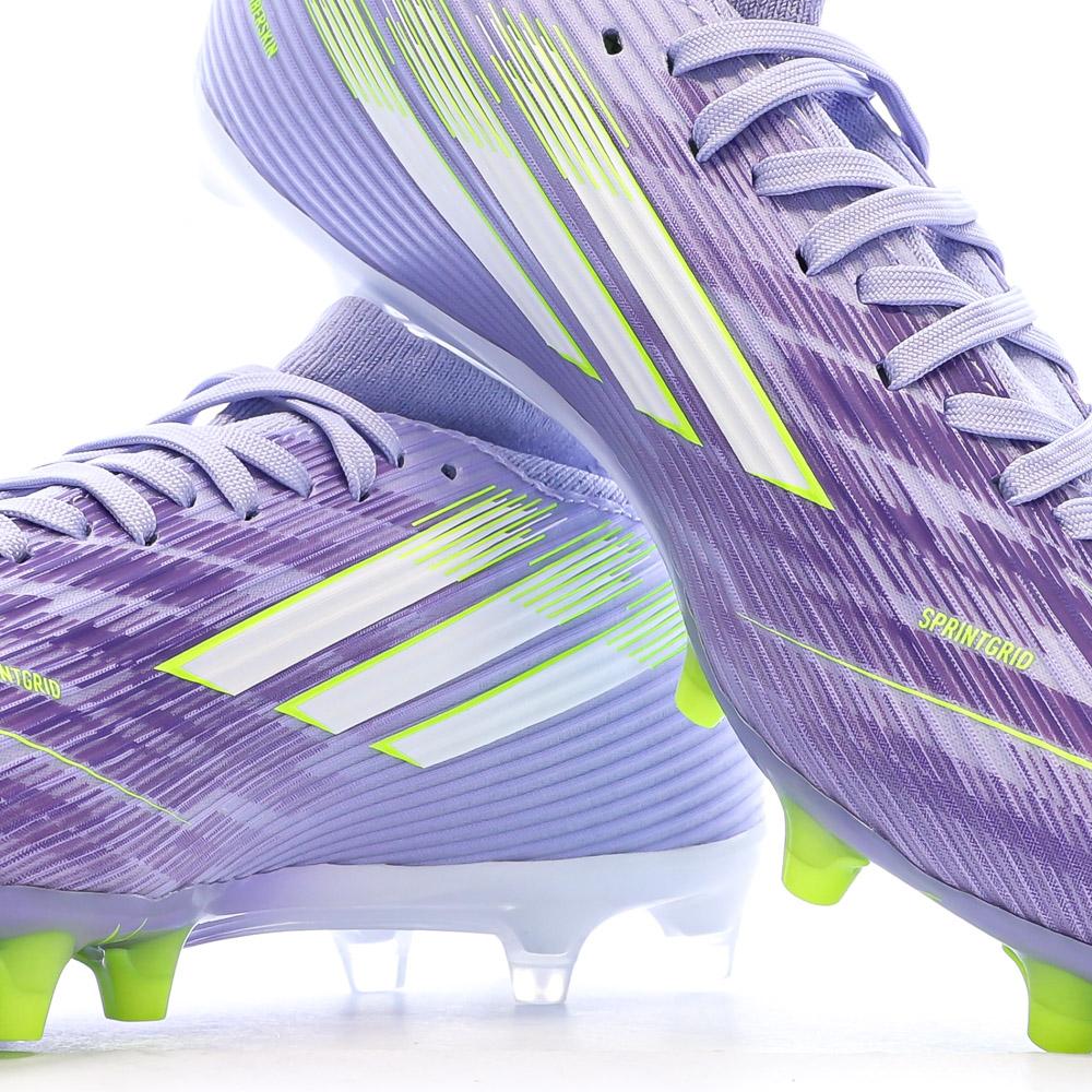 Chaussures de Football Mauves Homme Adidas F50 Sparkfusion League vue 7
