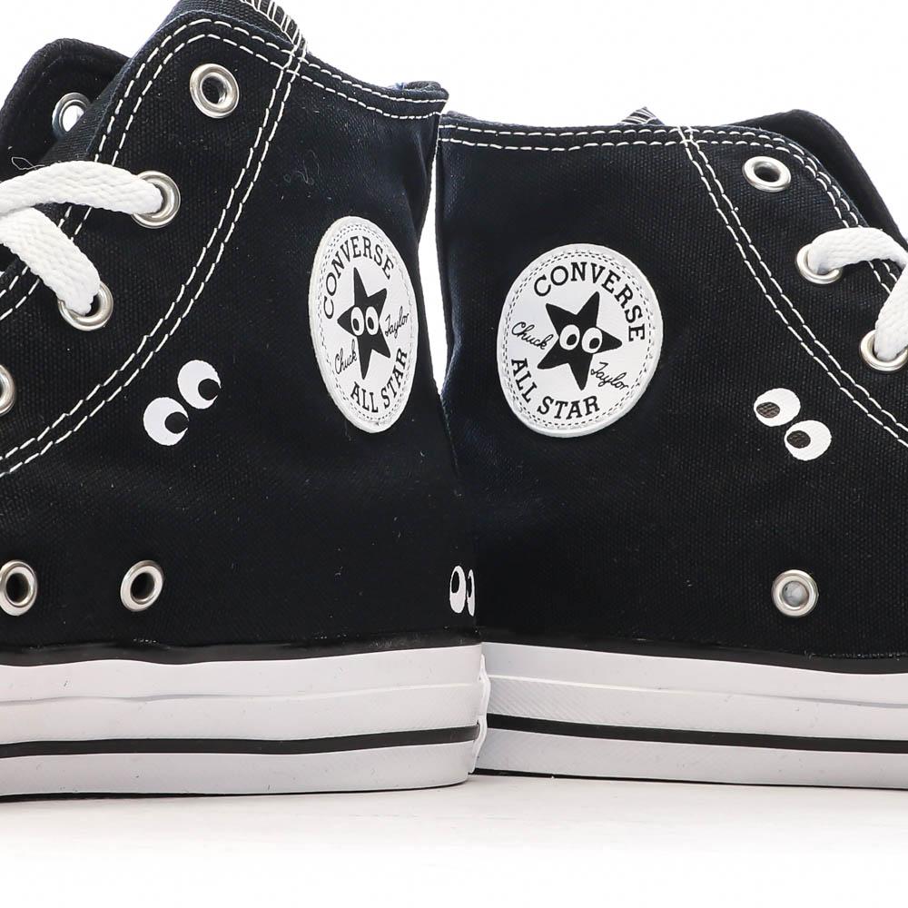 Baskets Noires Garçon/Fille Converse Chuck Taylor All Star Eyes vue 7