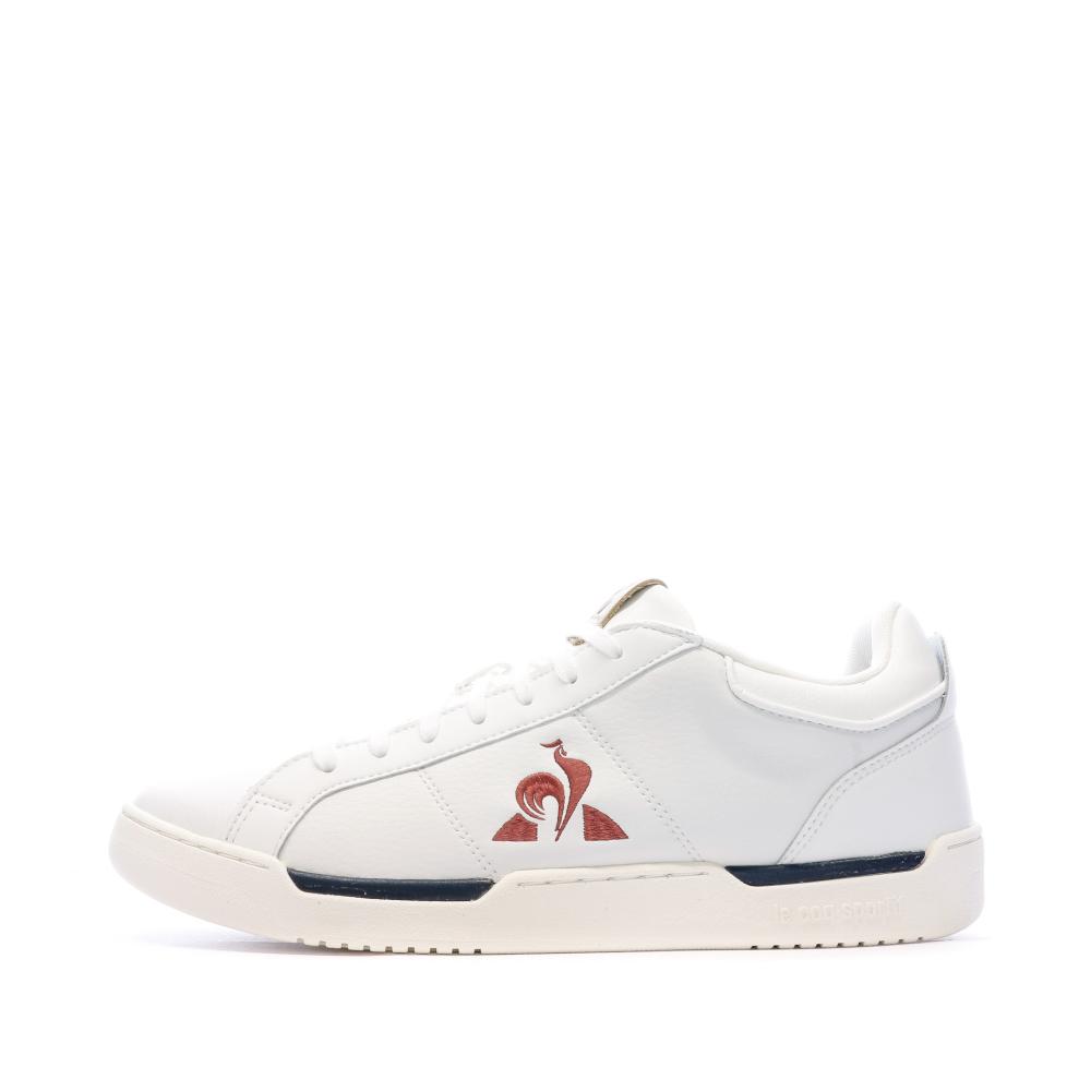 Baskets Blanches Homme Le Coq Sportif Stadium Bbr Premium pas cher