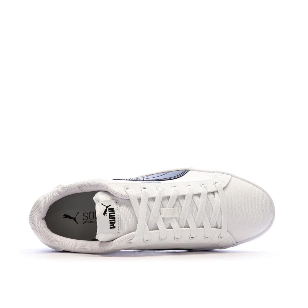 Baskets Blanches Homme Puma Smash Vulc vue 4