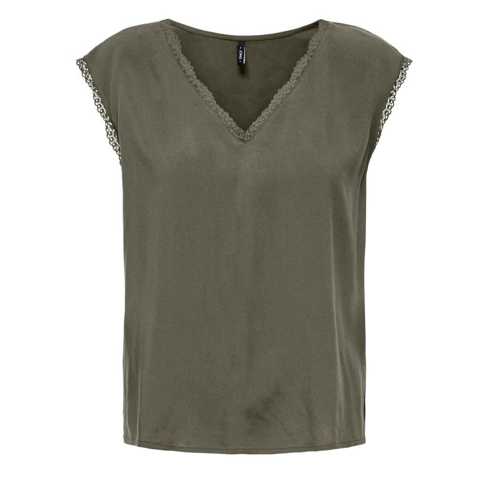 T-Shirt Kaki Femme Only Selina pas cher