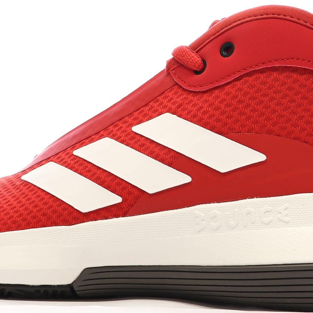 Chaussures de basketball Rouge Homme Adidas Bounce Legends vue 7