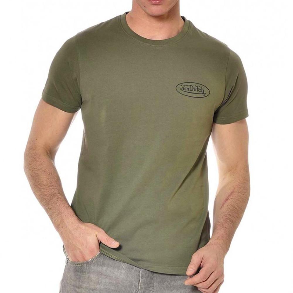 T-shirt Kaki Homme Von Dutch Dary pas cher
