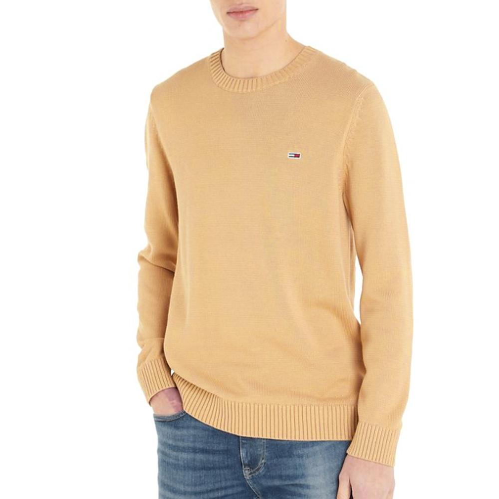 Pull Beige Homme Tommy Hilfiger Essential pas cher