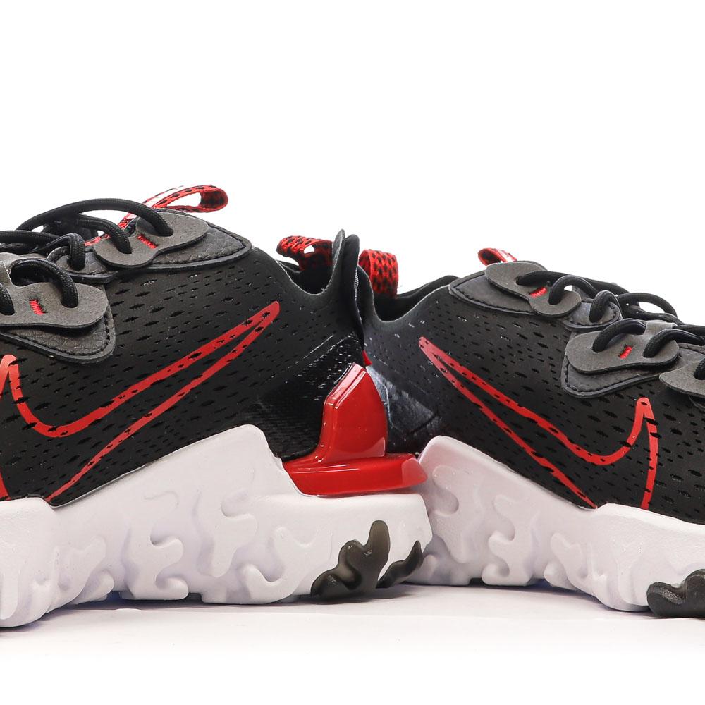 Baskets Noires/Rouges Homme Nike React Vision vue 7