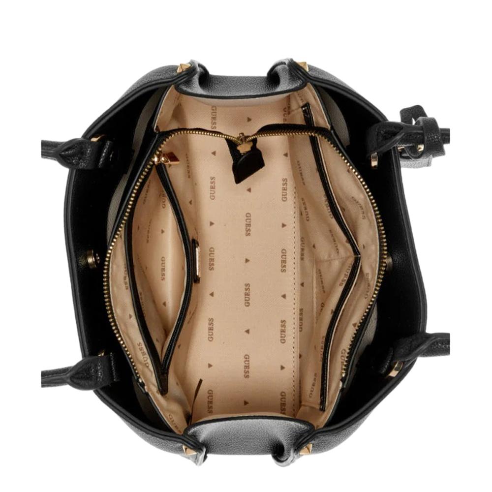 Sac à Main Noir Femme Guess Meridian Shoulder vue 3