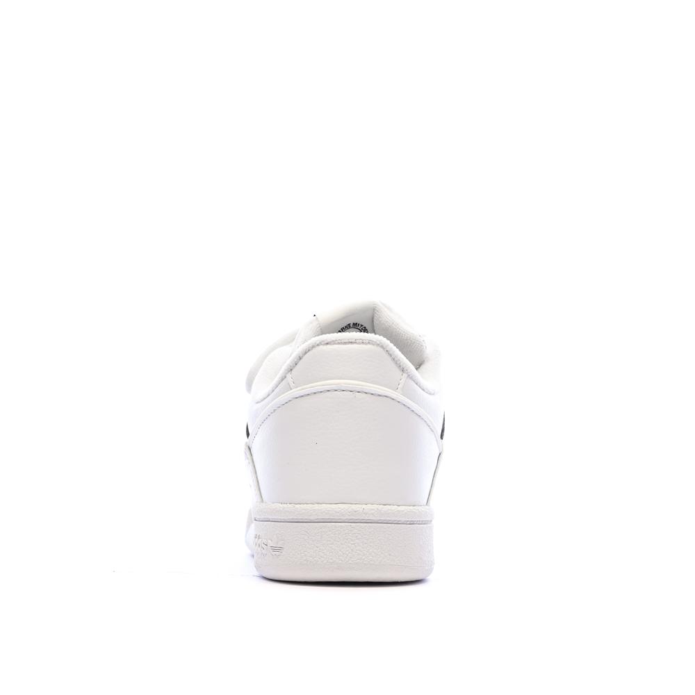 Baskets Blanches/Noir Garçon Adidas Team Court vue 3