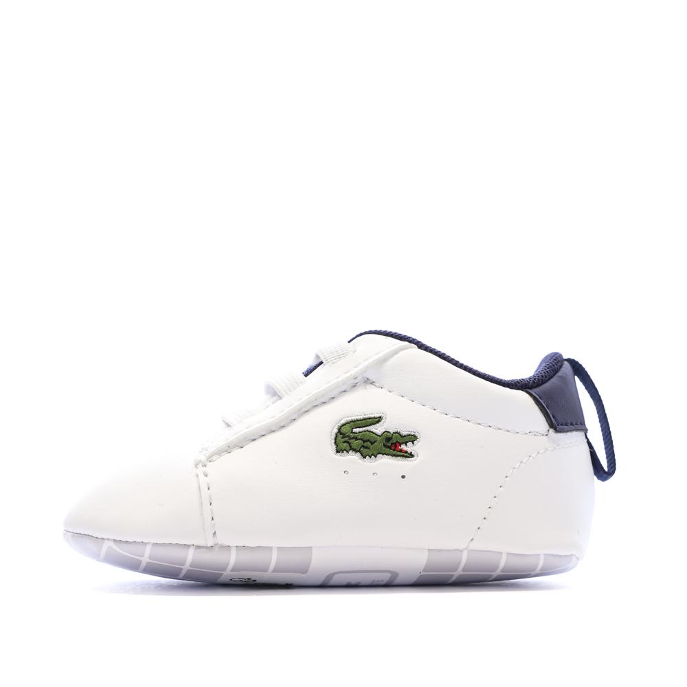 Baskets Blanches/Marine Bébé Lacoste Carnaby Set 225 pas cher