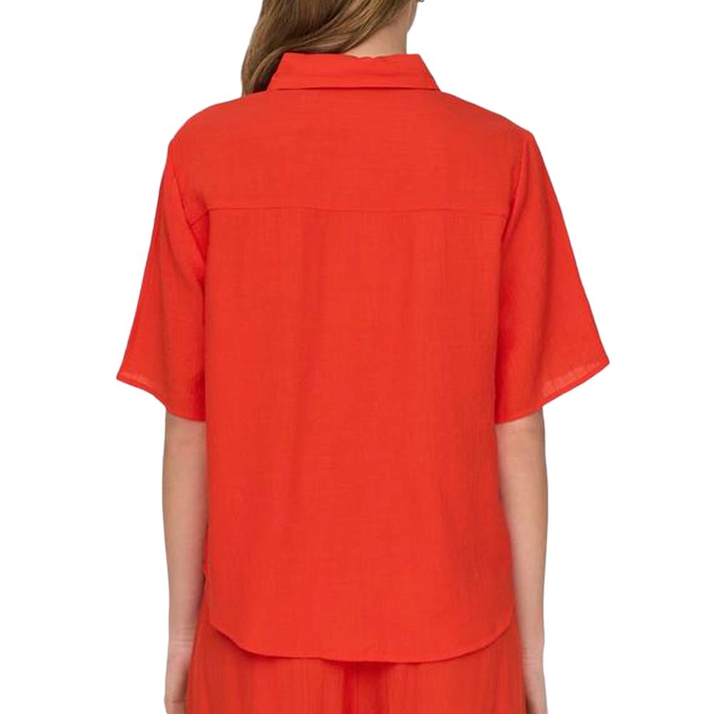 Chemise Rouge Femme Jdy Hazel vue 2