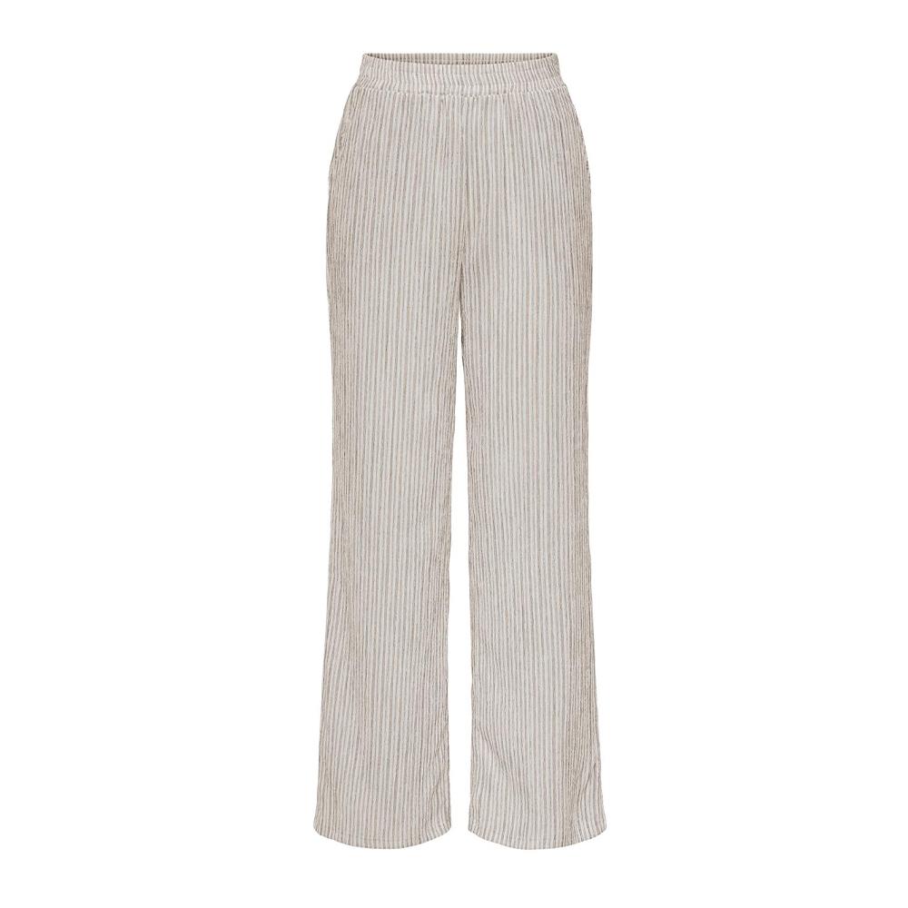 Pantalon Blanc/Marron Femme JDY Ocean pas cher