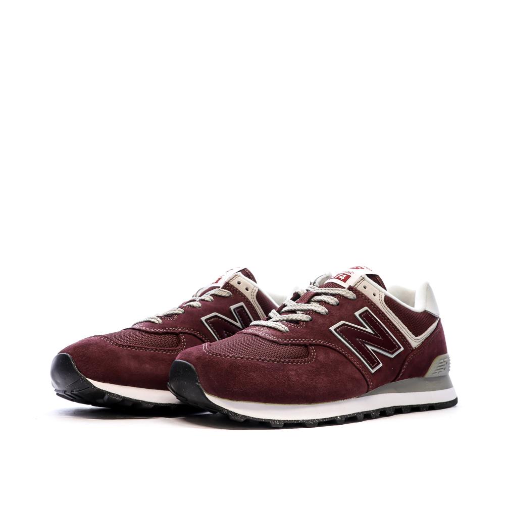 Baskets Bordeaux Homme New Balance 574 vue 6