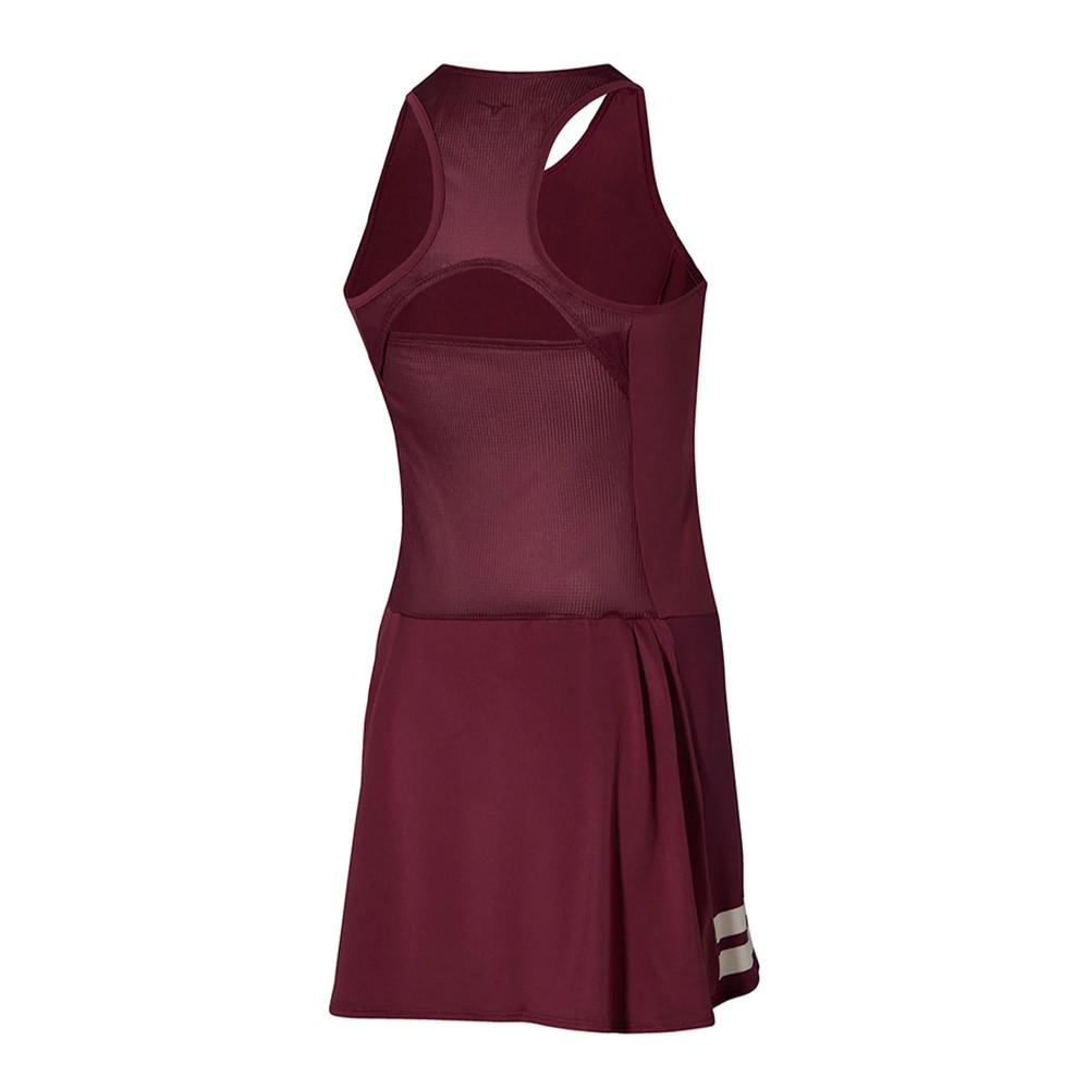 Robe de Tennis Bordeaux Femme Mizuno Printed vue 2