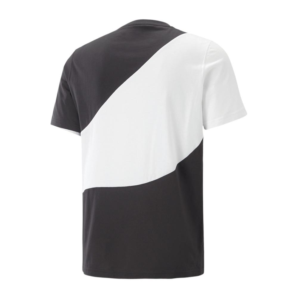 T-shirt Blanc/Noir Homme Puma Power Cat vue 2