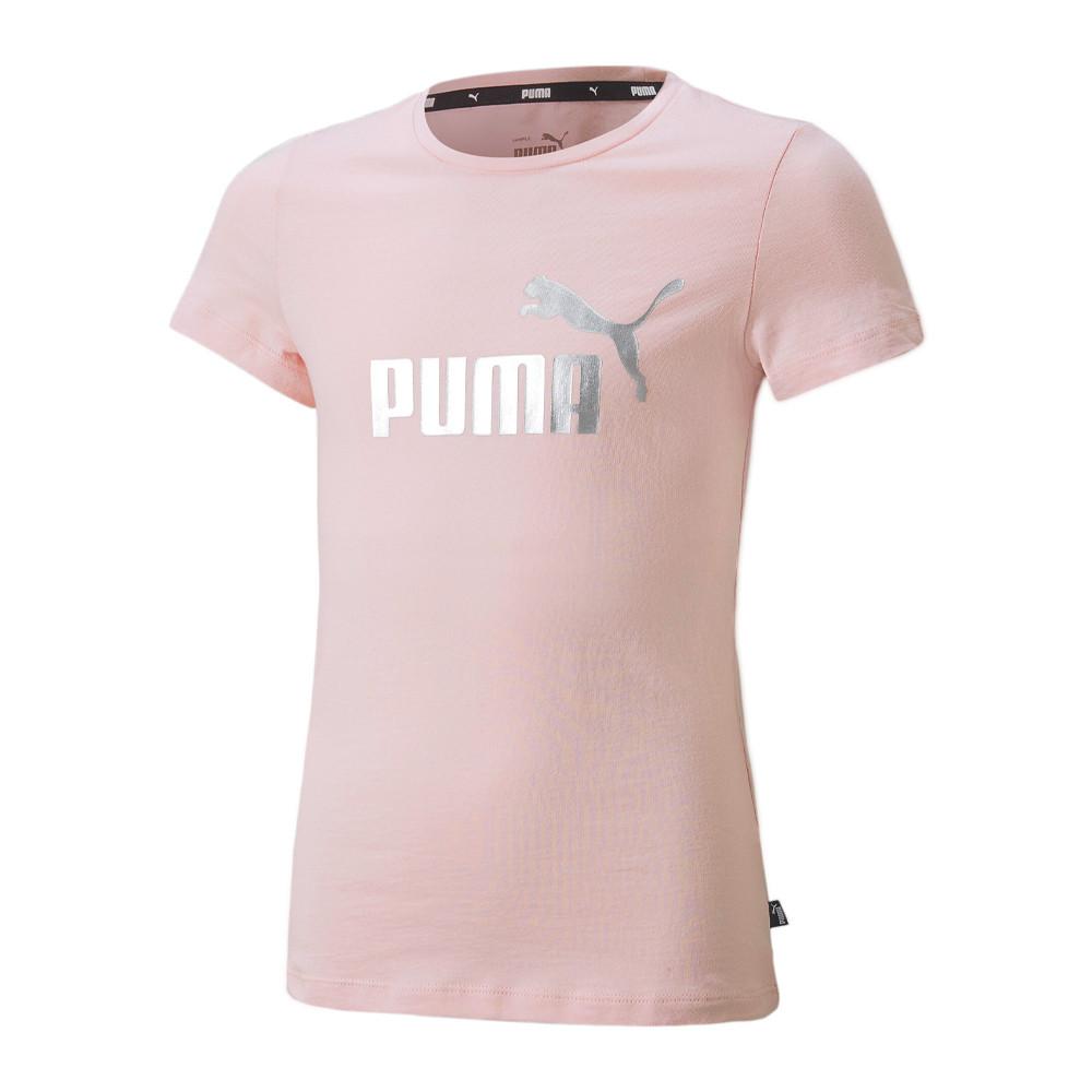 T-shirt Rose Fille Puma Ess Logo pas cher