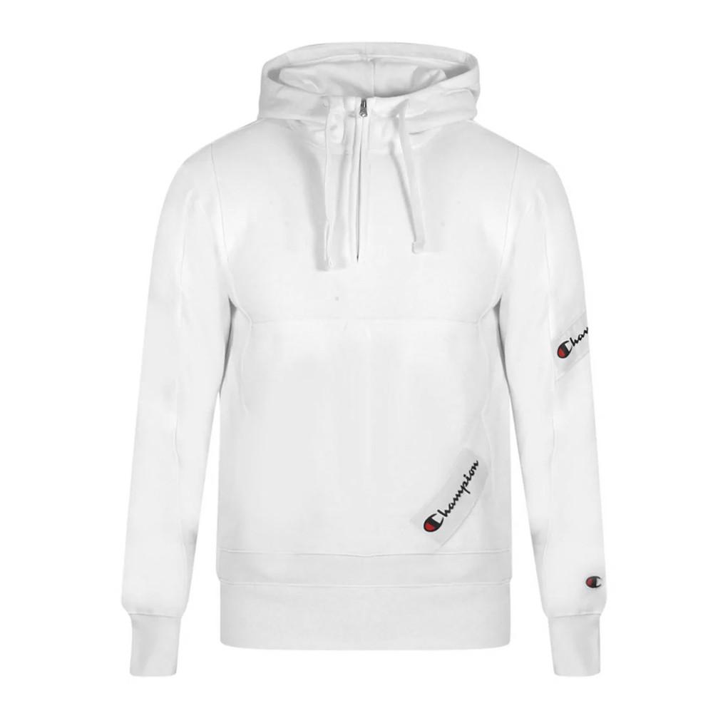 Sweat à capuche Blanc Homme Champion 216551 pas cher
