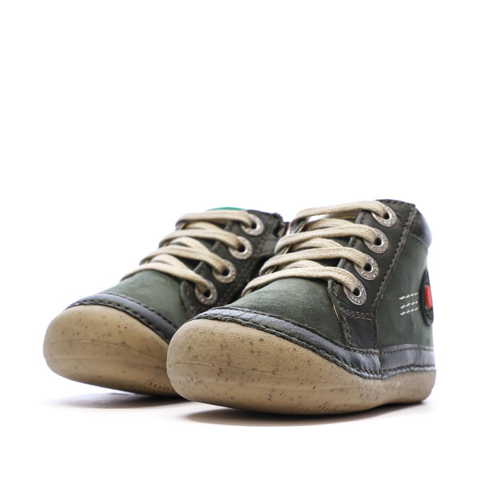 Baskets Vert Garçon KickersSonistreet vue 6
