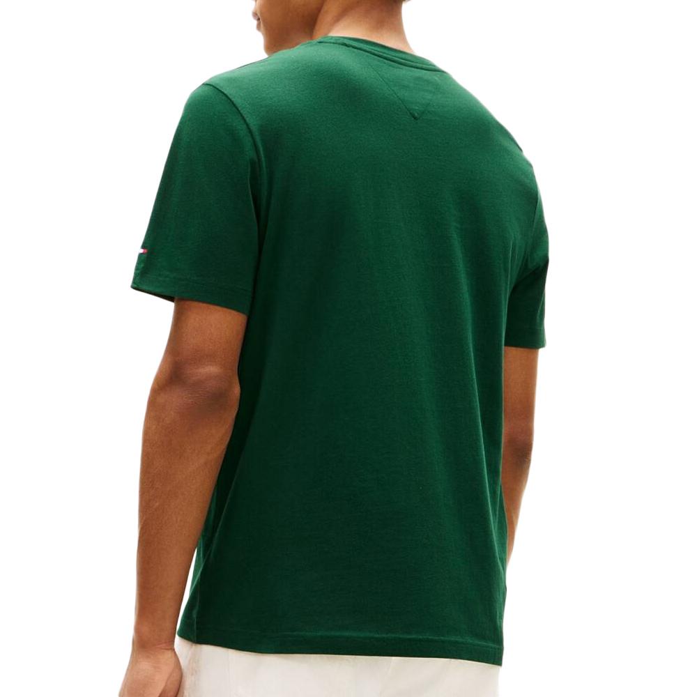 T-Shirt Vert Homme Tommy Hilfiger Brand vue 2