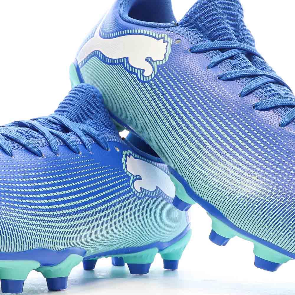 Chaussures de football Bleu Homme Puma Future 7 FG/AG vue 7