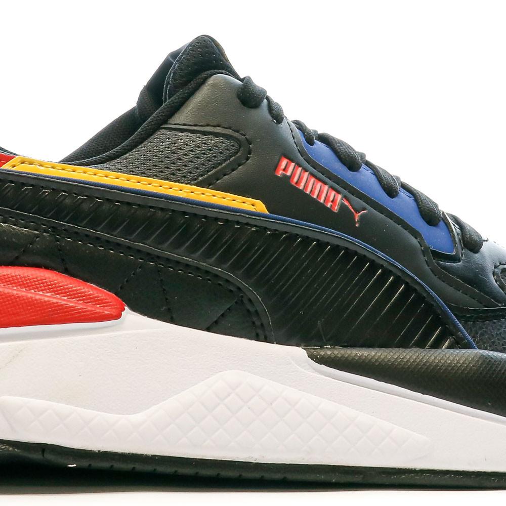 Baskets Blanche/Noir/Jaune Homme Puma X-ray 2 Square vue 7