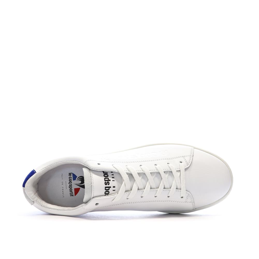 Baskets Blanches Homme Le Coq Sportif Blazon vue 4
