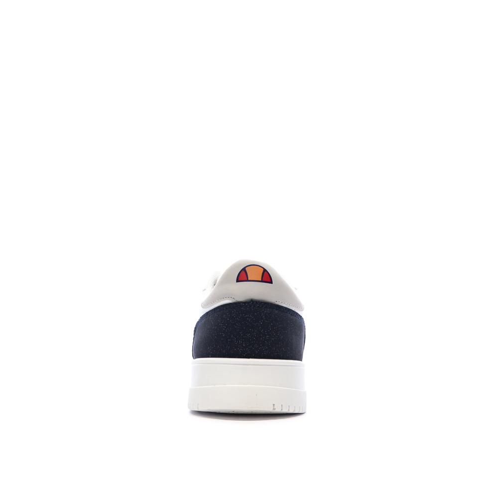 Baskets Blanches/Marines Homme Ellesse Pansit vue 3