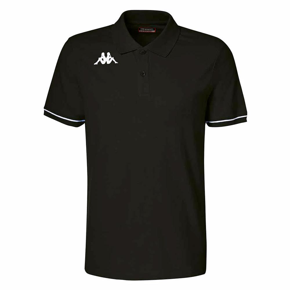 Polo Noir Homme Kappa Barli pas cher