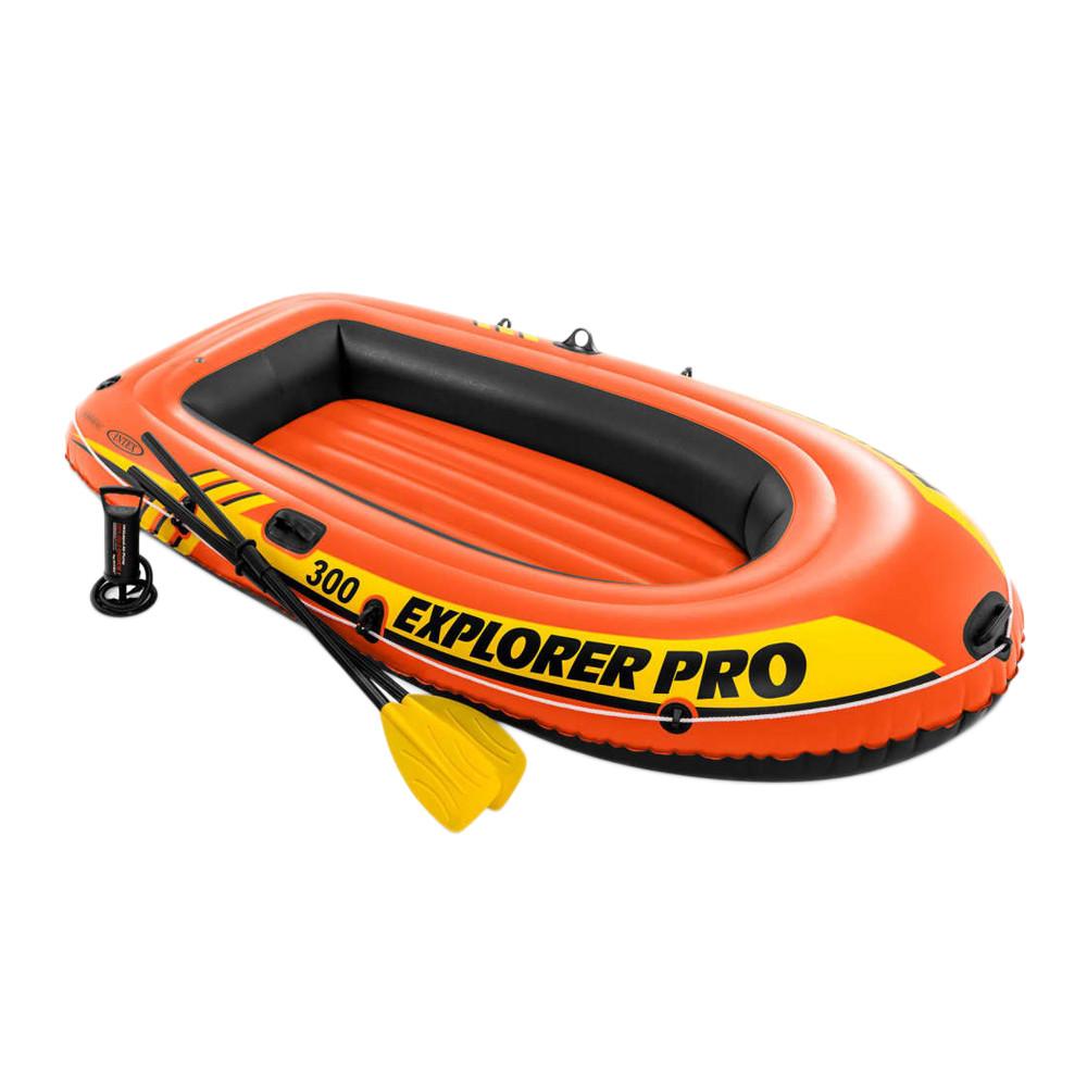 Bateau Gonflable Orange Intex Explorer Pro 300 pas cher