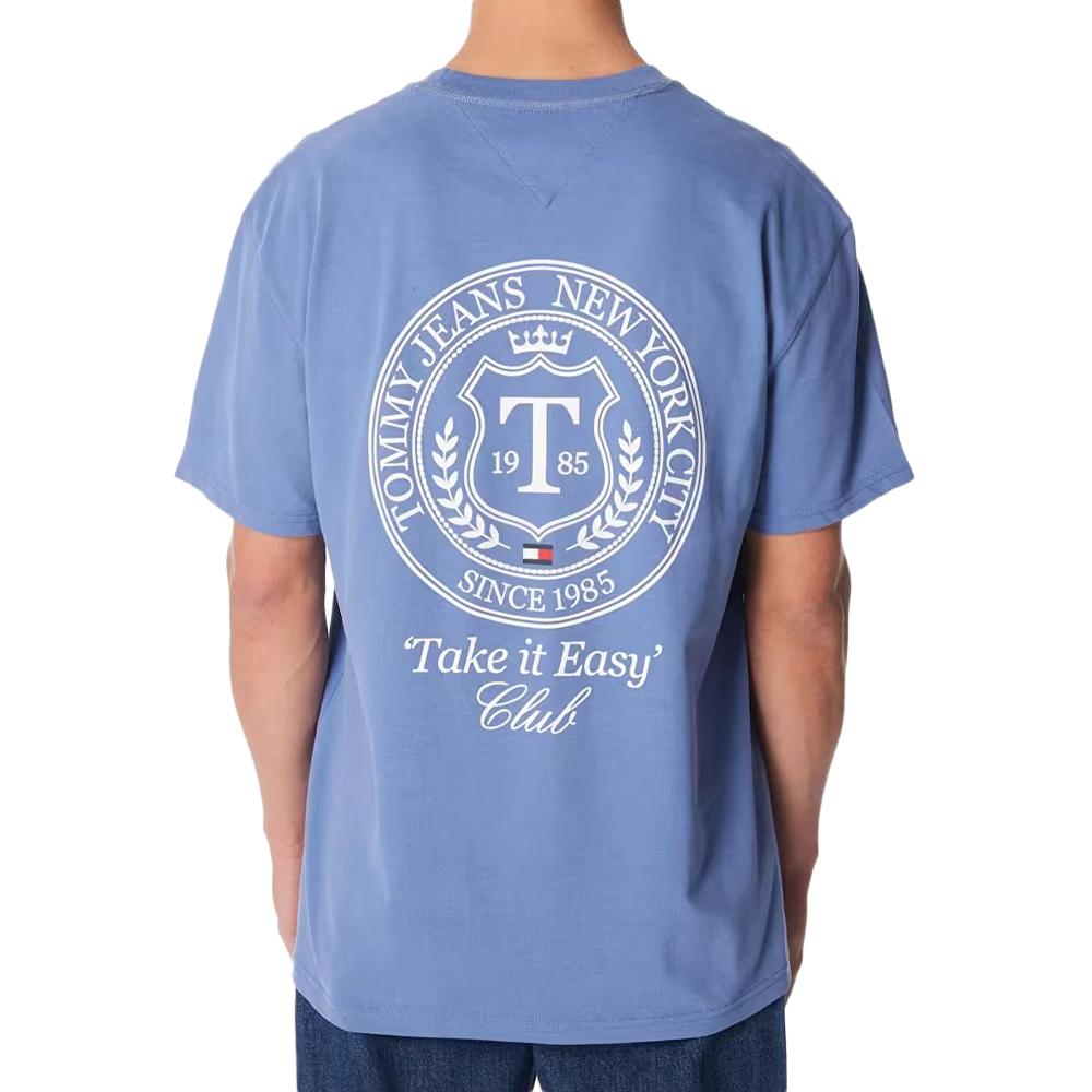 T-shirt Bleu Homme Tommy Hilfiger DM0DM18578 vue 2