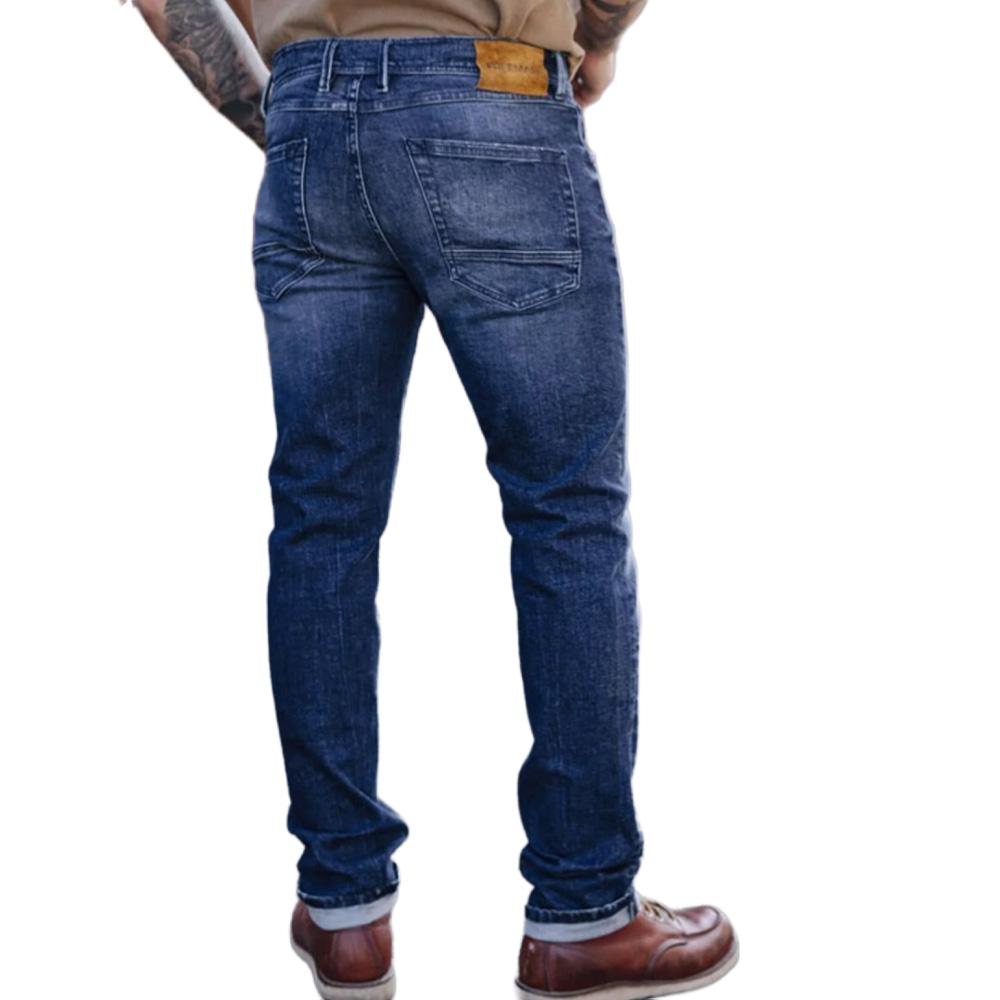 Jean Slim Bleu Homme Freeman Jimmy vue 2