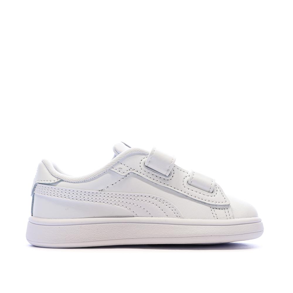 Baskets Blanches Bébé Puma Smash 3.0 vue 2