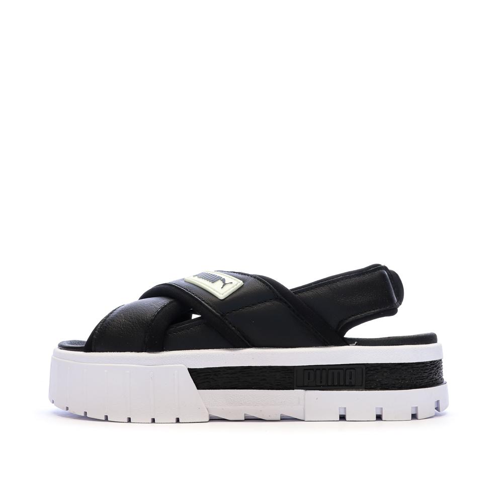 Sandales Noires Femme Puma Mayze pas cher