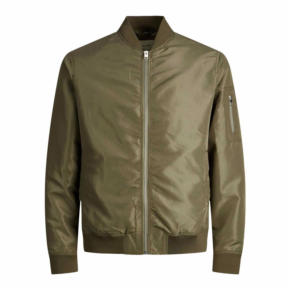 JACK & JONES Maglietta Uomo Kaki Con Logo – Cotone 100% Manica Corta