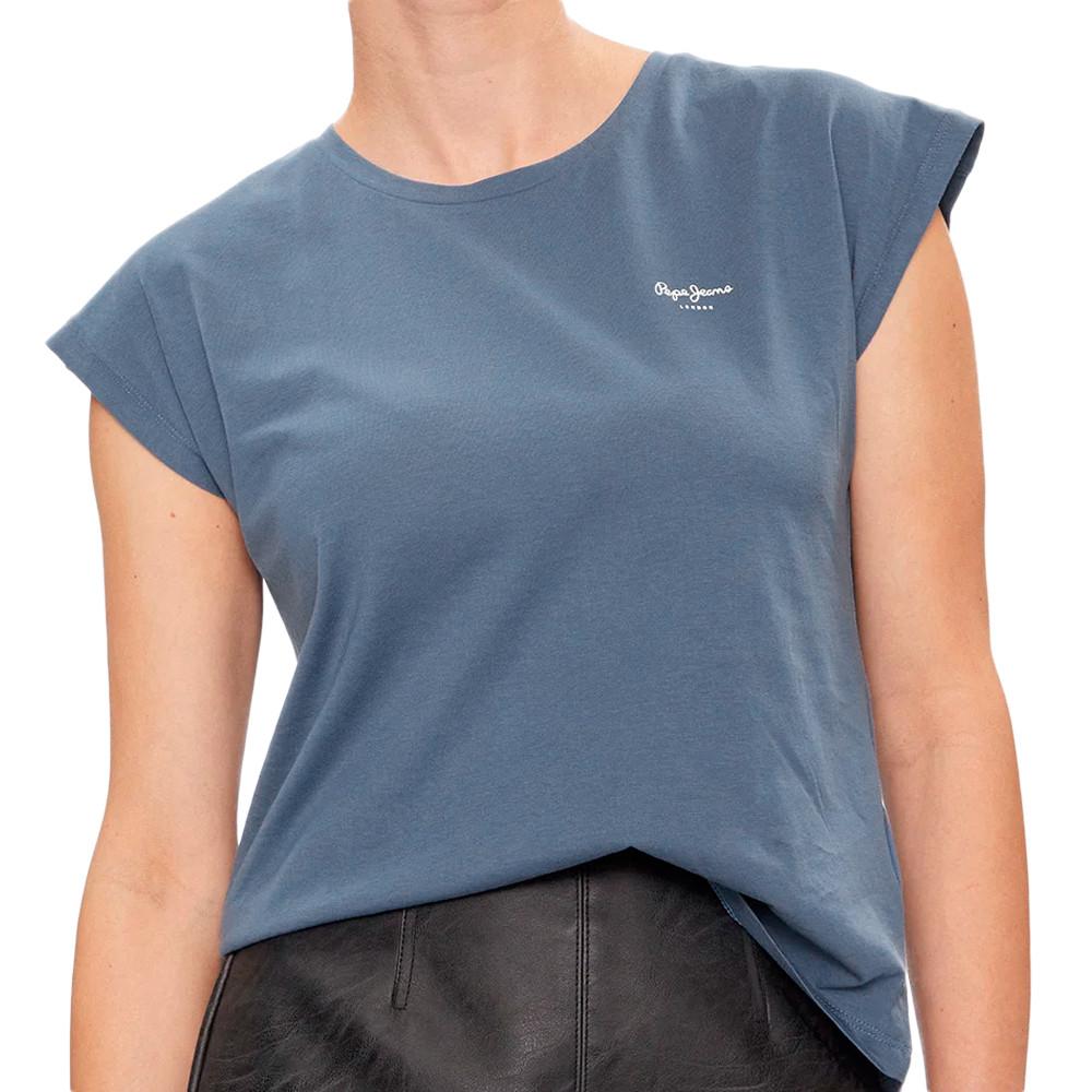 T-shirt Bleu Femme Pepe jeans Lory pas cher