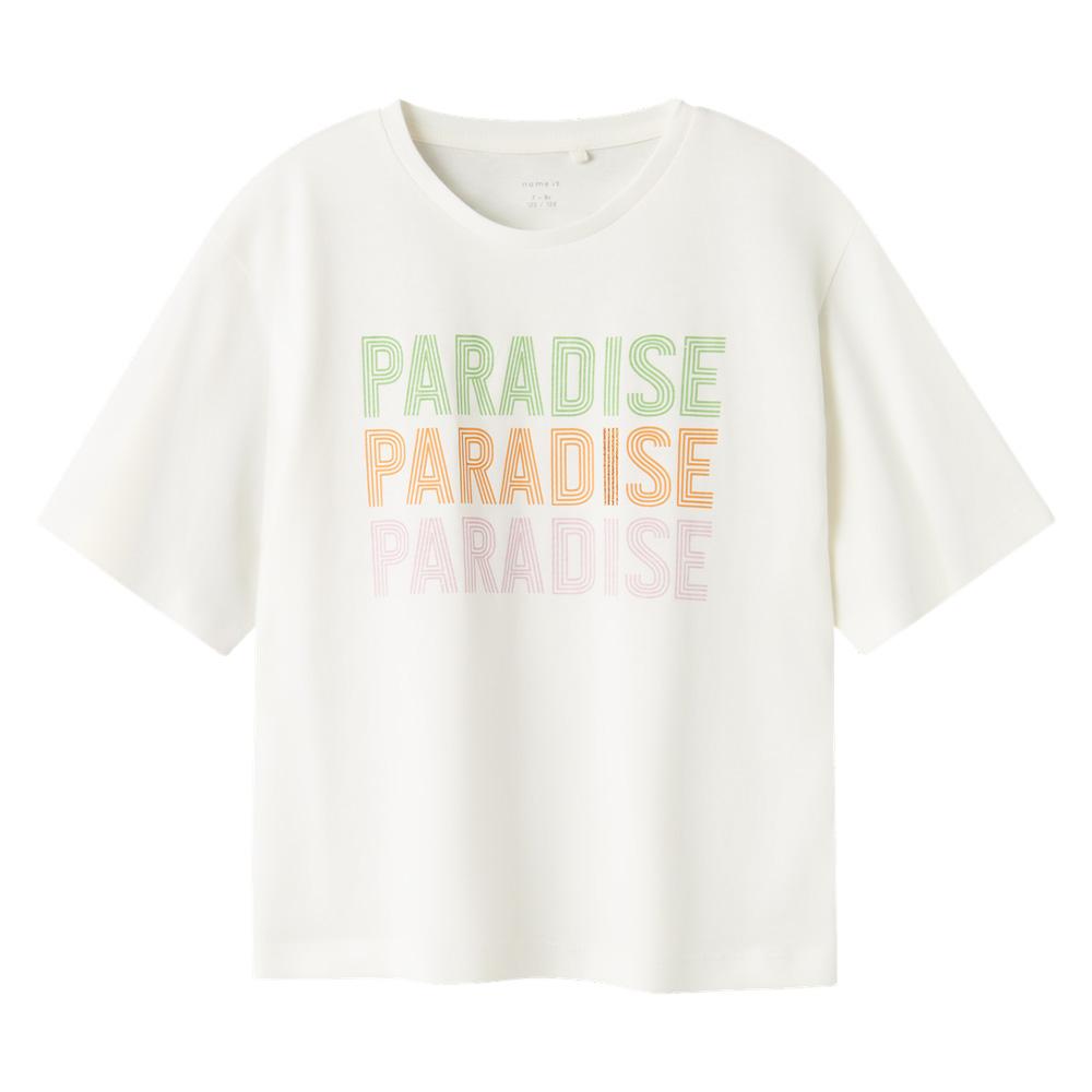 T-shirt Blanc Fille Name It Bara pas cher