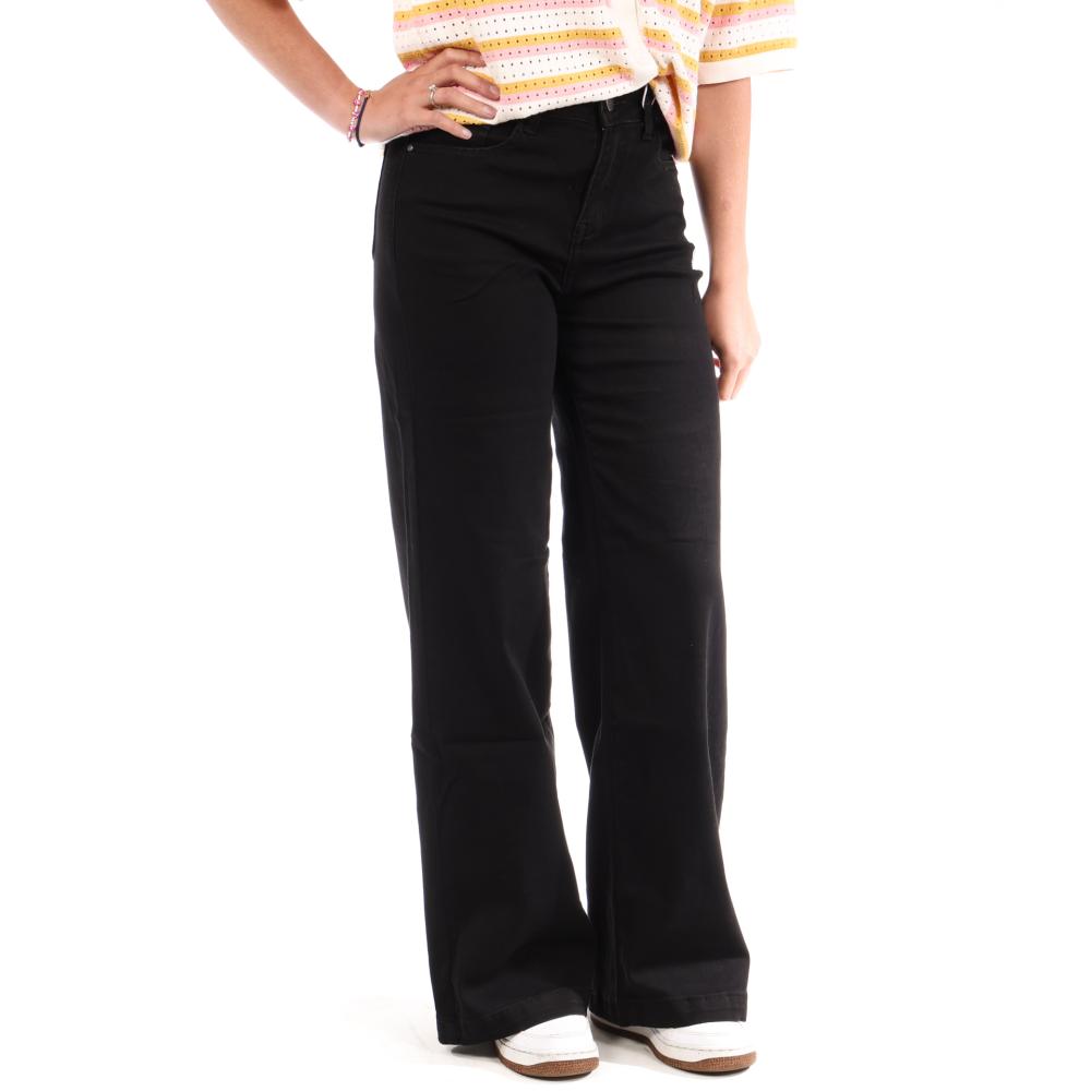 Jean Loose Noir Femme Monday Premium 1877A pas cher