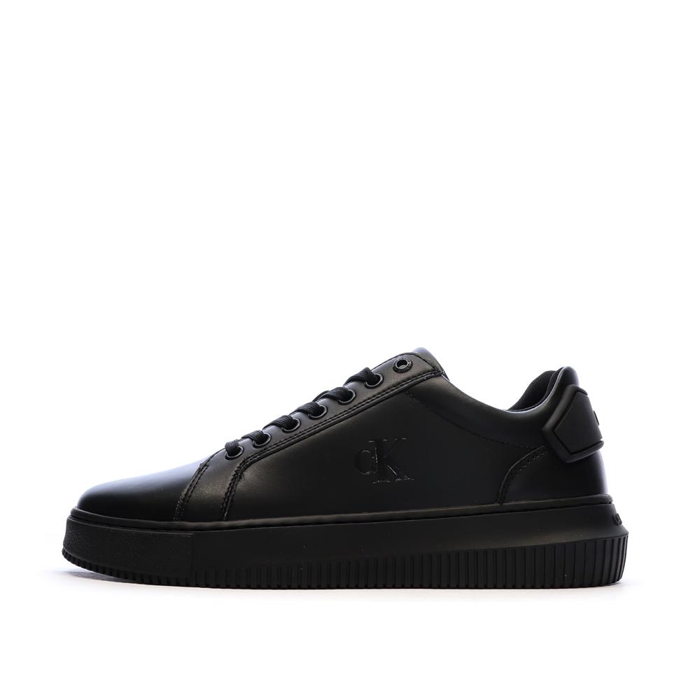 Baskets Noir Homme Calvin Klein Jeans Classic Cupsole Lace pas cher