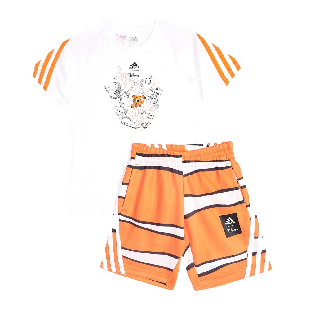 Ensembles Némo Blanc/Orange Garçon Adidas Lk Nemo pas cher