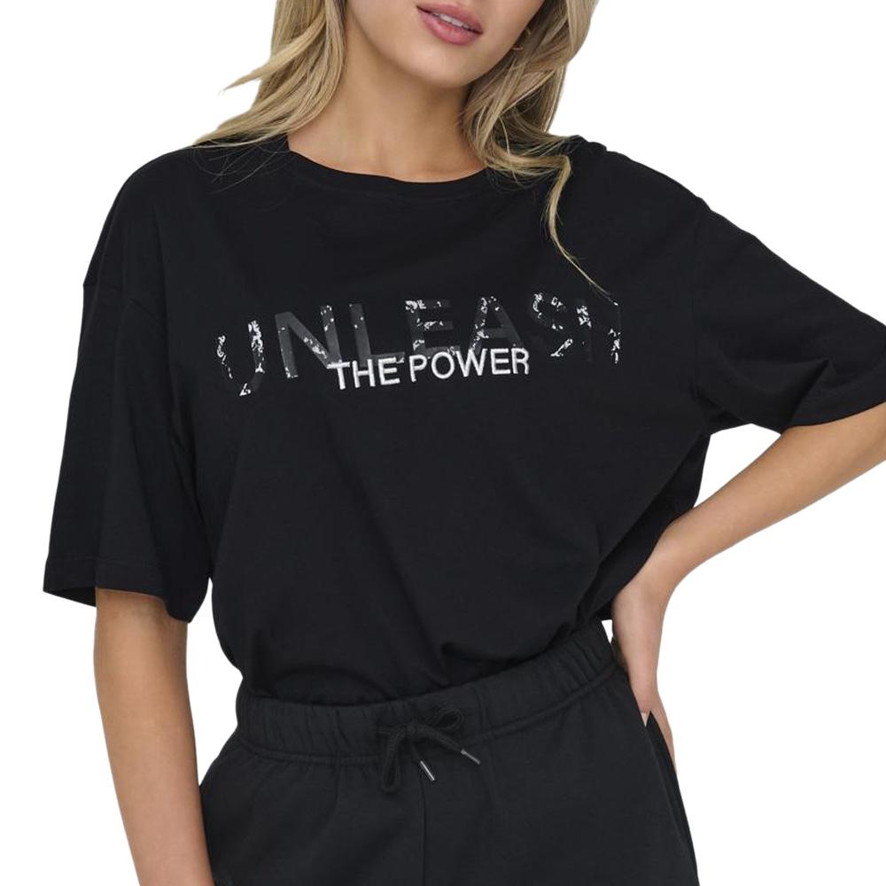 T-shirt Noir Femme Only Space Life pas cher