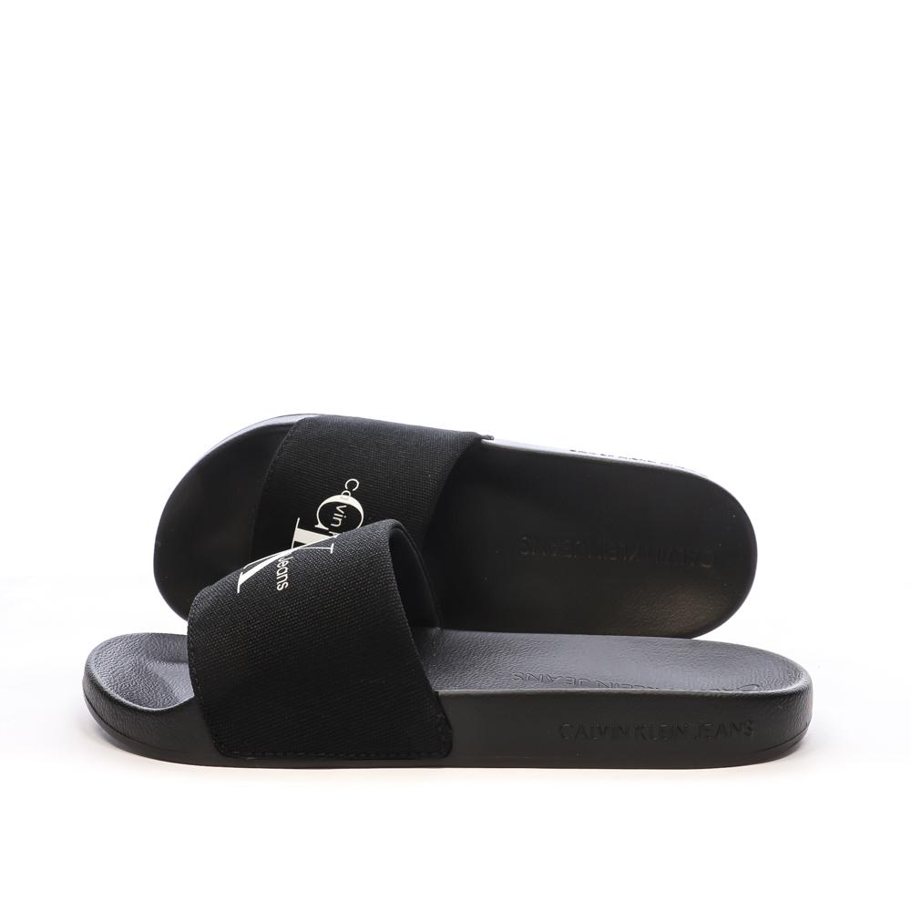 Claquettes Noires Homme Calvin Klein Jeans YW0YW01835 pas cher