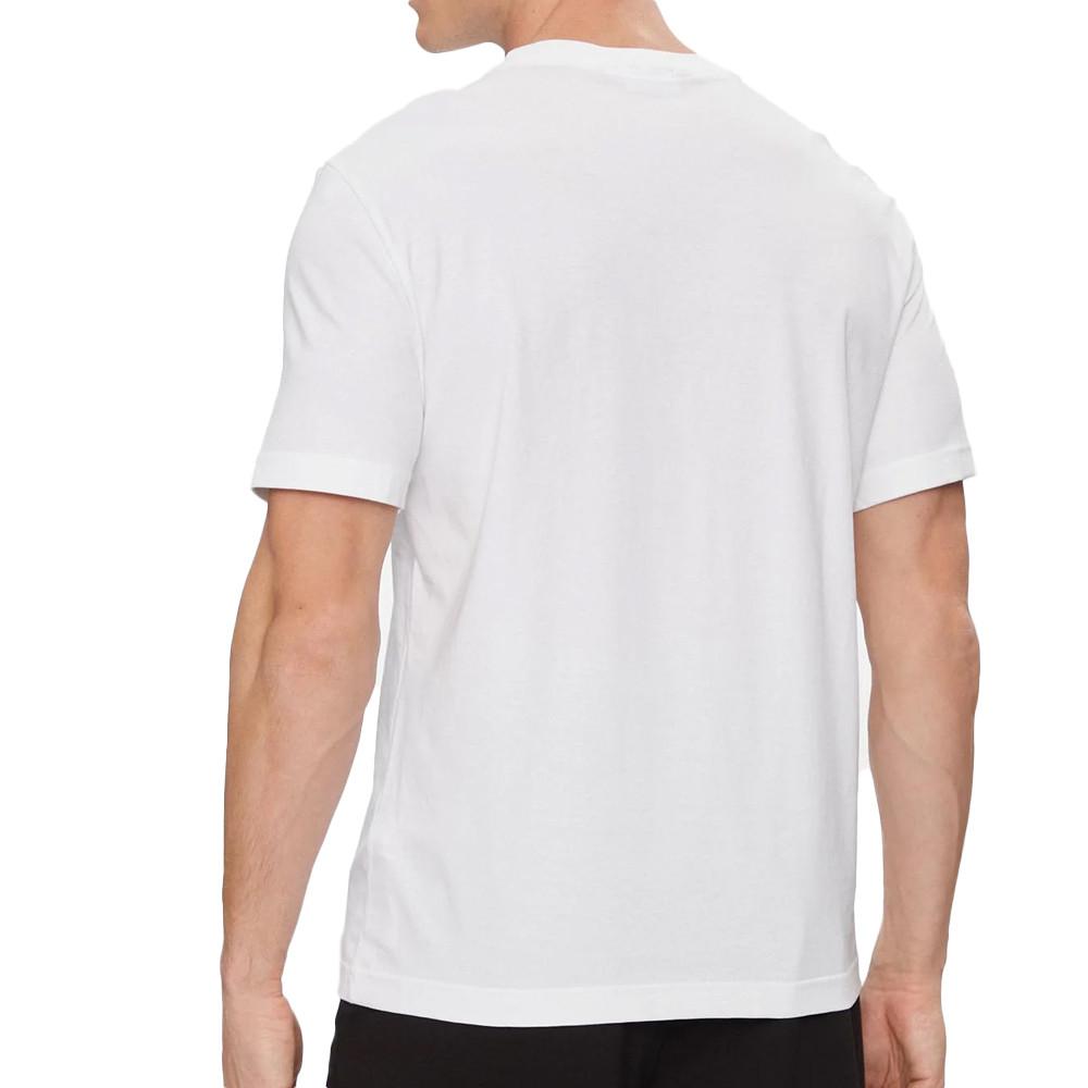 T-shirt Blanc Homme Calvin Klein Jeans Double vue 2