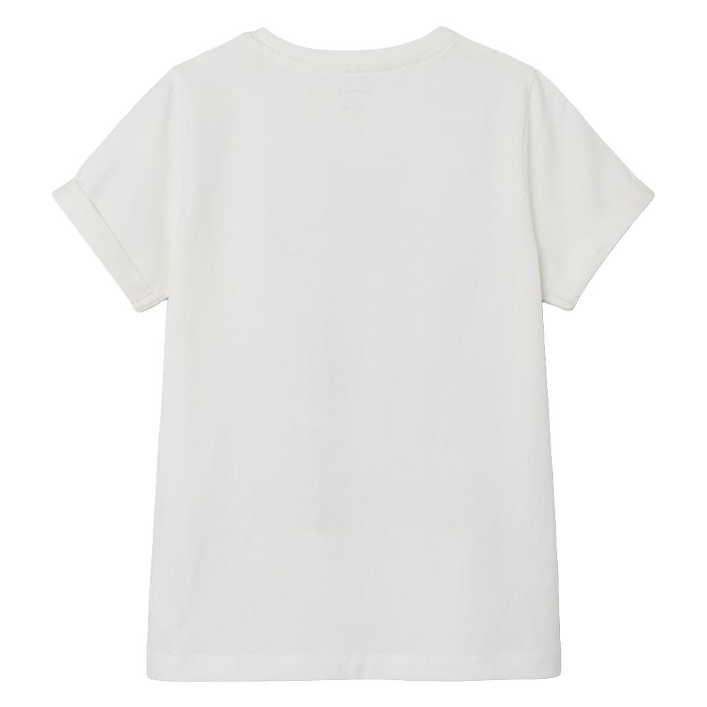 T-shirt Blanc Fille Name it Jax Wednesday vue 3