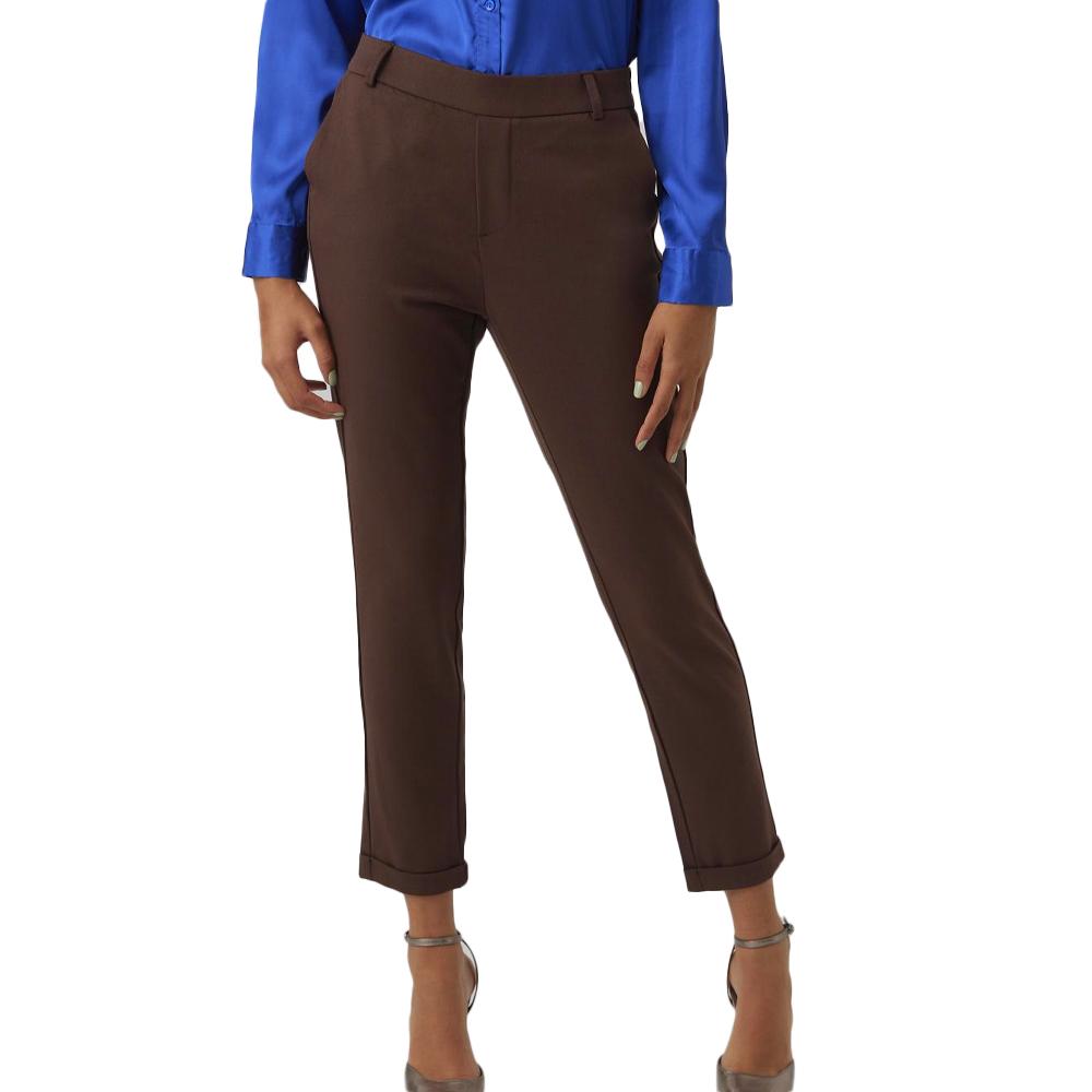 Pantalon en toile Marron Femme Vero Moda Maya pas cher