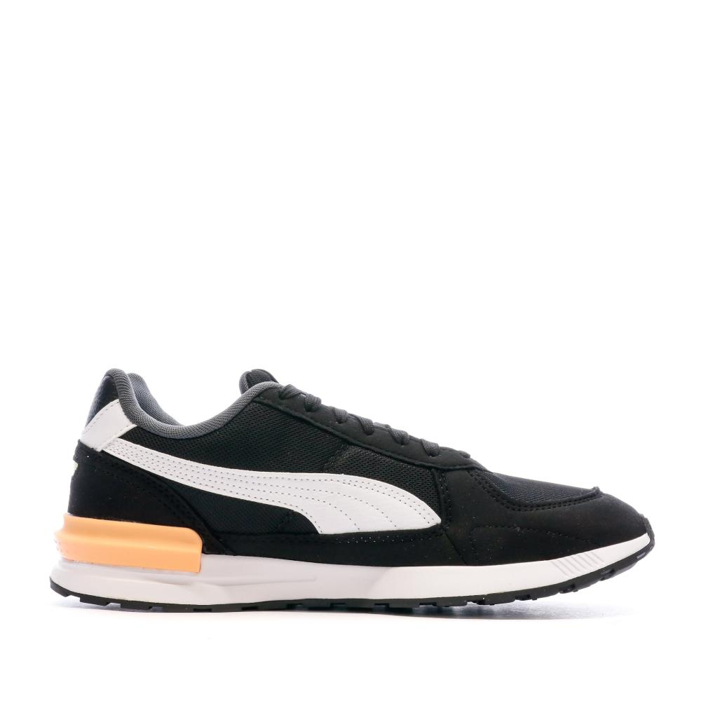 Baskets Noir/Orange Homme Puma Graviton vue 2