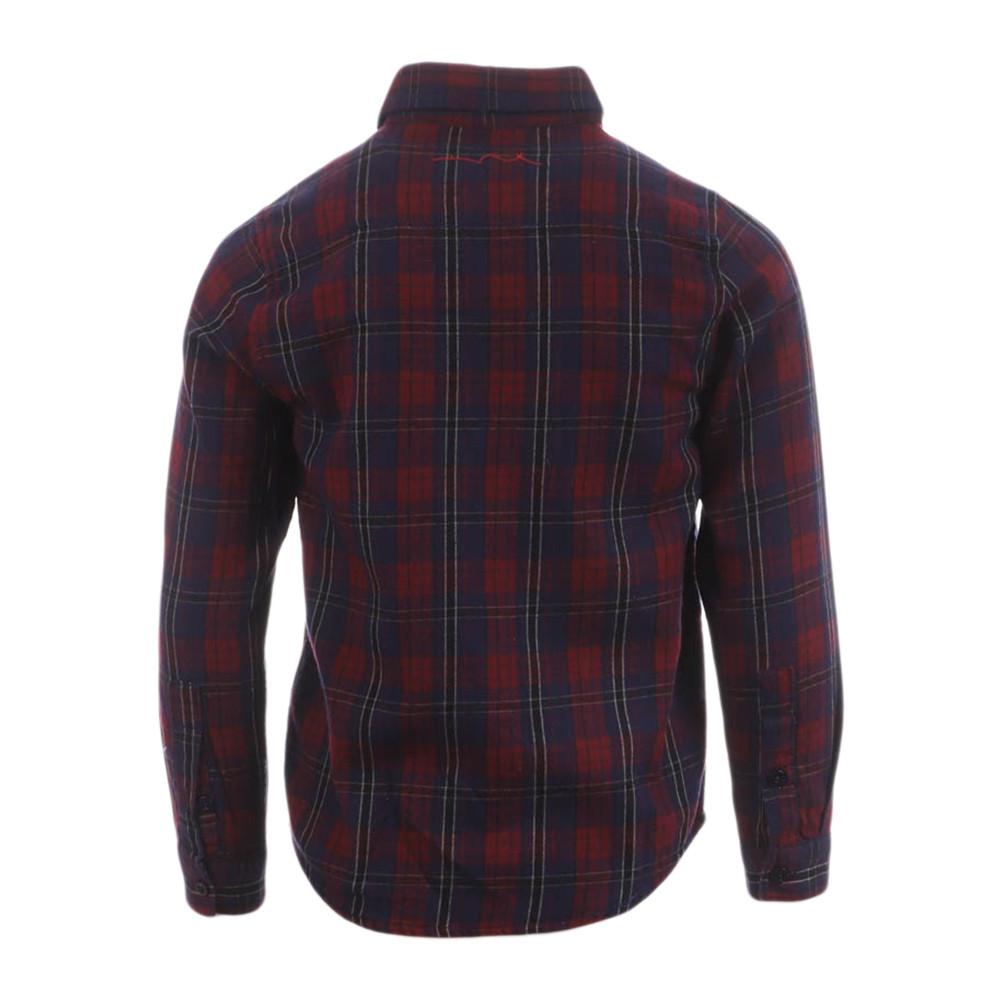 Chemise Rouge/Marine Garçon Teddy Smith Check vue 2