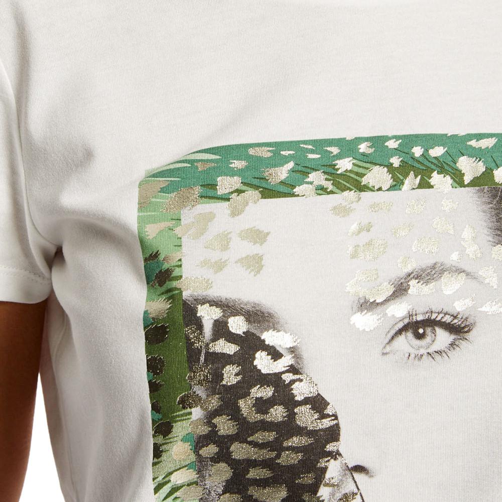 T-shirt Blanc Femme Morgan Dsava vue 3