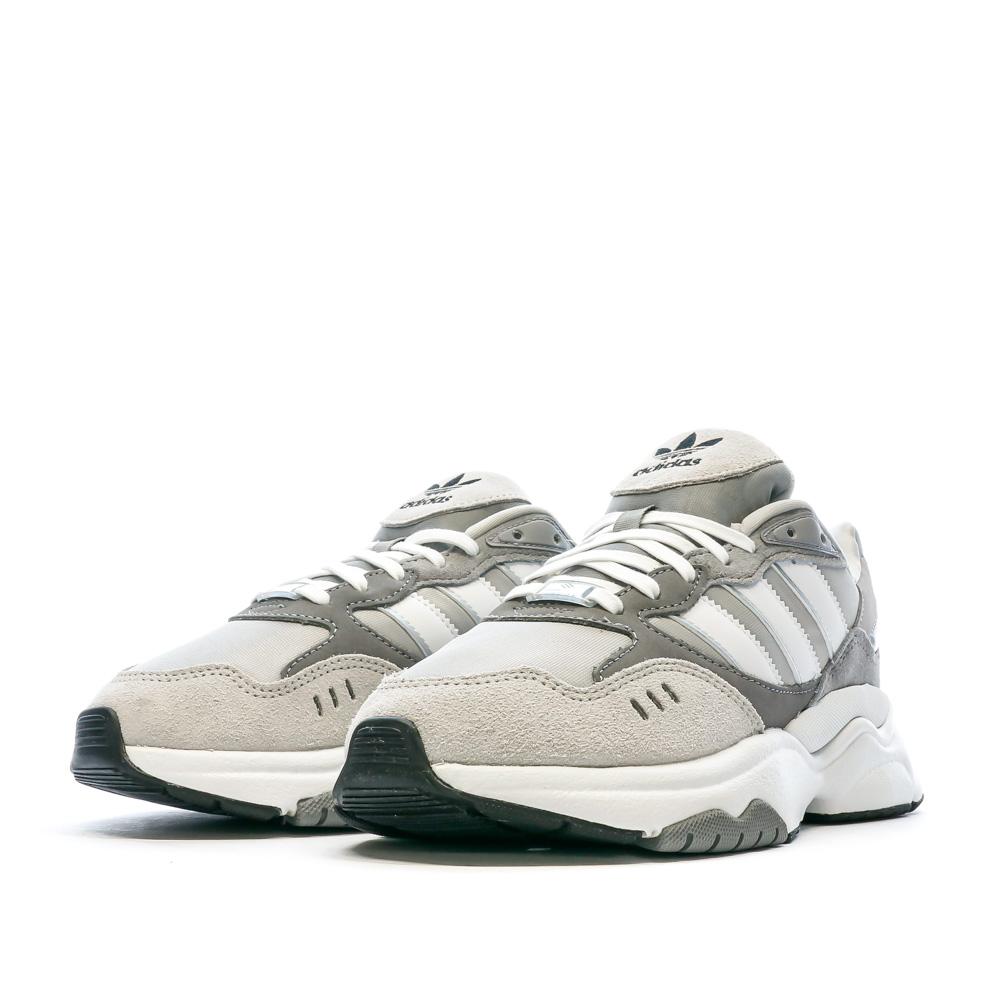 Baskets Blanche/Grise Fille Adidas Retropy F90 vue 6