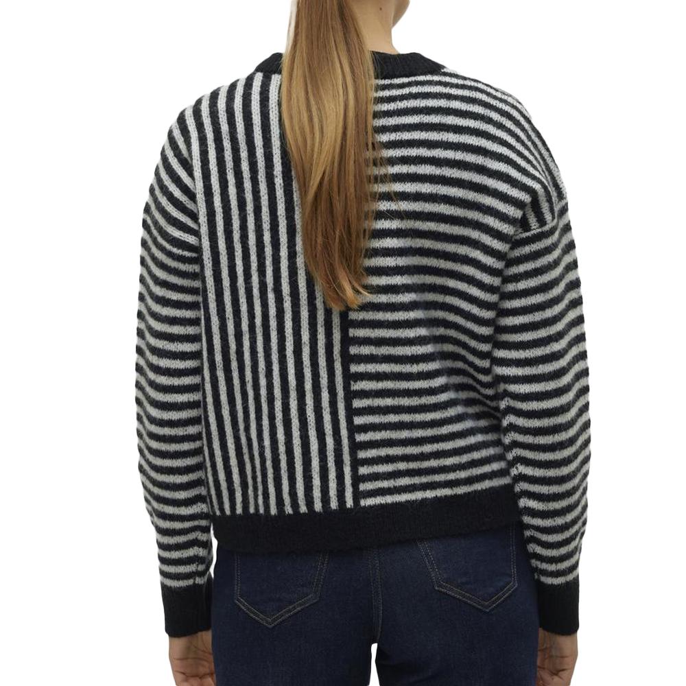 Pull Beige/Noir Femme Vero Moda Ranus vue 2