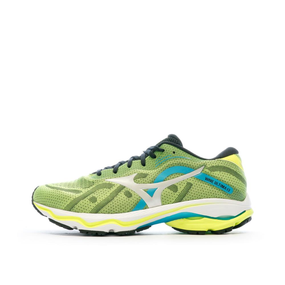 Chaussures de running Jaune/Bleu Homme Mizuno Wave Ultima pas cher