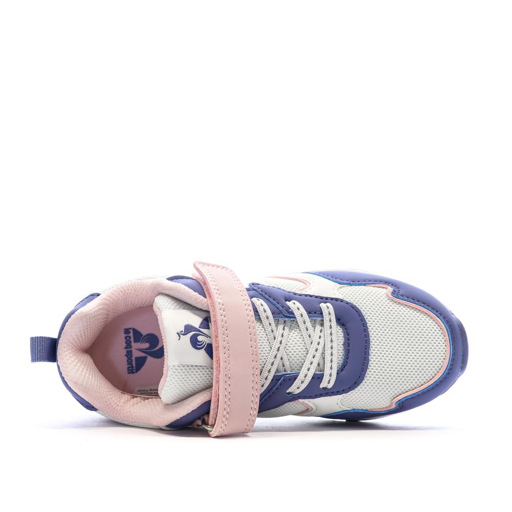 Baskets Rose/Bleu Fille Le Coq Sportif Lsc Runner vue 4